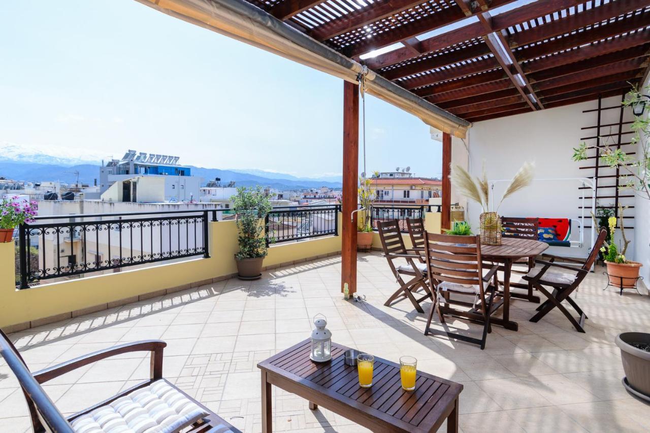 Central Penthouse In Quiet Neighborhood Near Sandy Beach Chania  Exterior foto